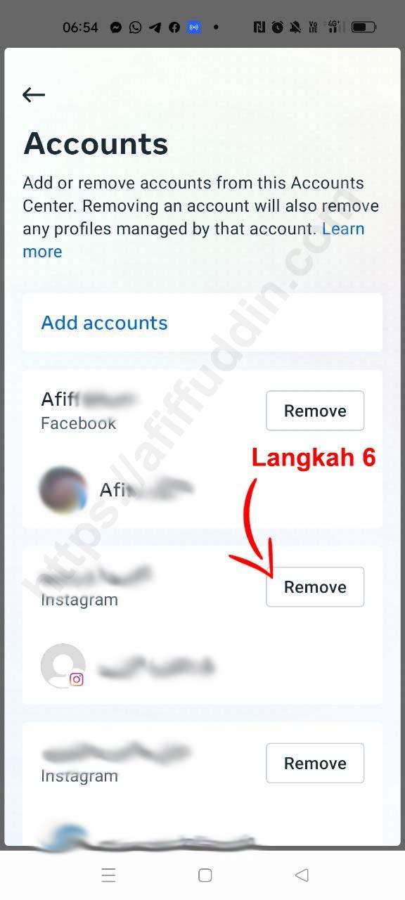 cara delete akaun instagram langkah 6